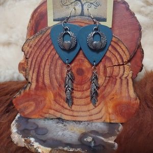 Guitar pick Boho Hippie Gypsy Festival earrings